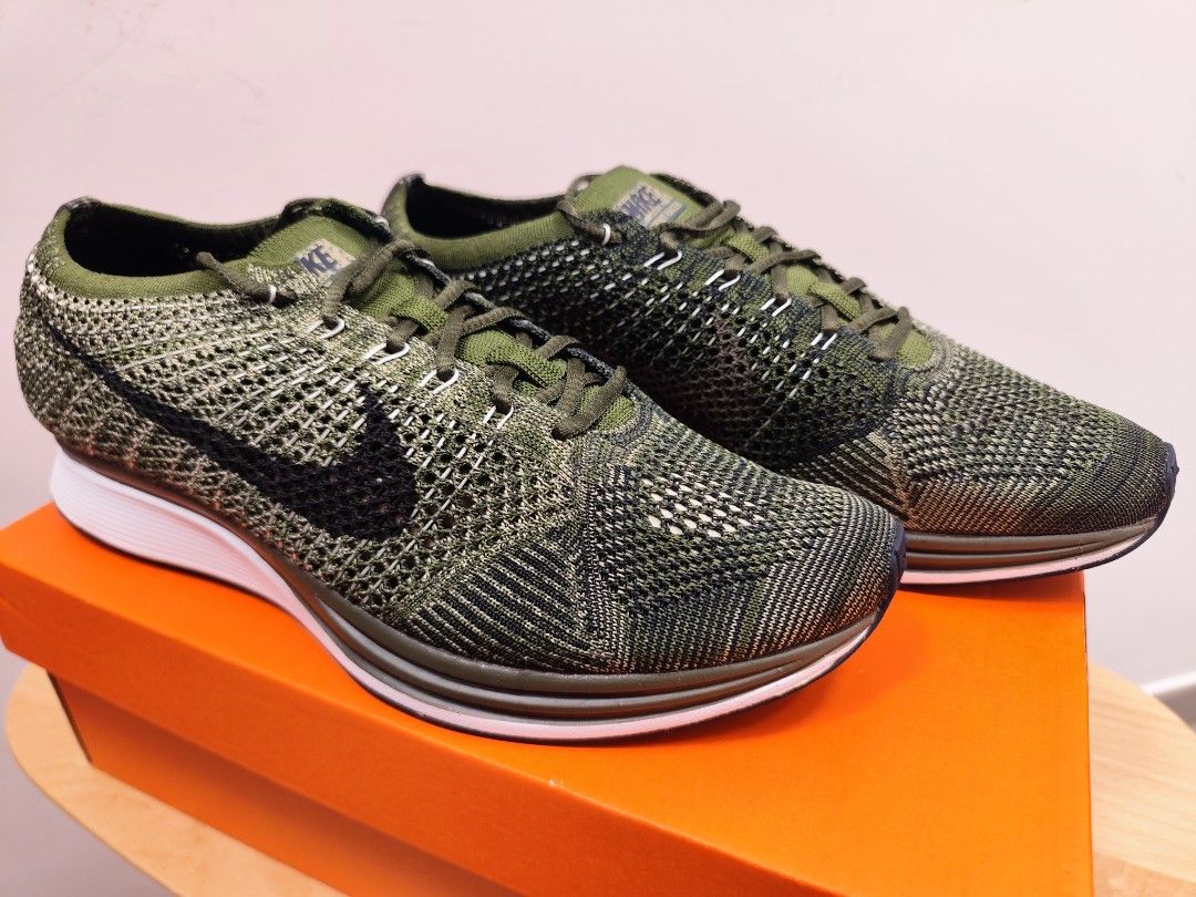 Nike flyknit racer rough green hot sale