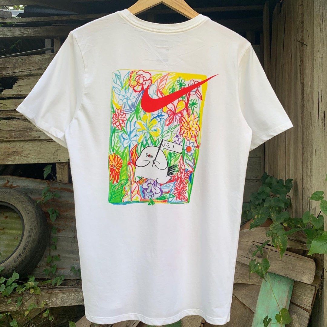 Nike x Flabjacks Tee Fesyen Pria Pakaian Atasan di Carousell
