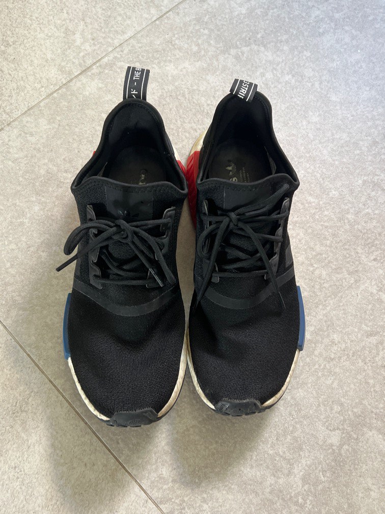 nmd r1 black red