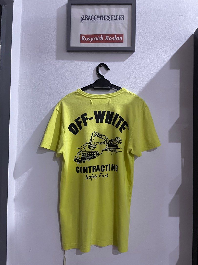 Off-White c/o Virgil Abloh Construction T-shirt in Green for Men