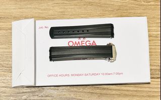 Omega Rubber Strap and Deployant Clasp