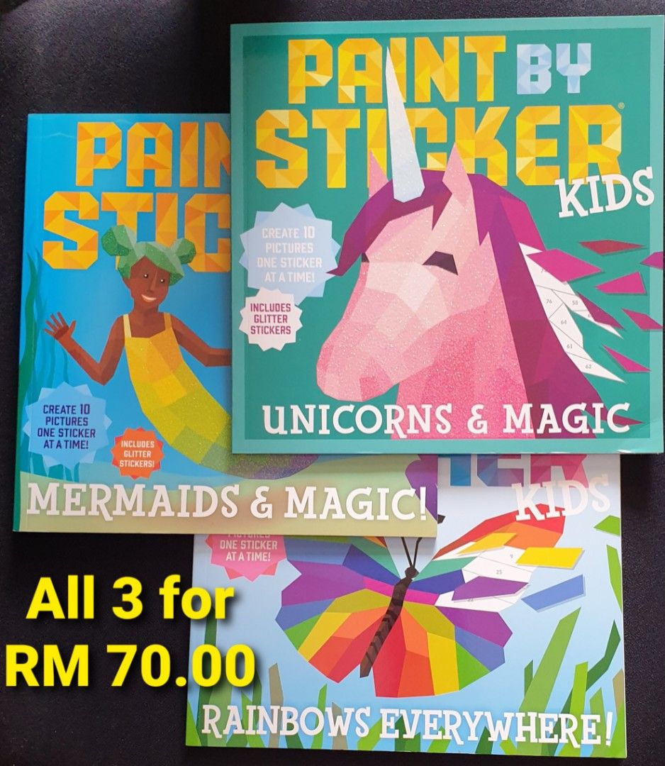Paint by Sticker Kids: Mermaids & Magic!: Create 10 Pictures One Sticker at a Time! Includes Glitter Stickers [Book]