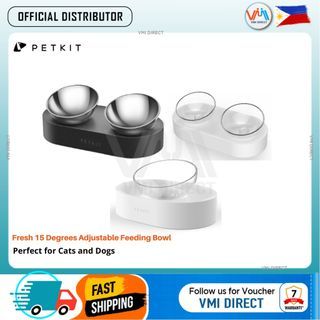 Petkit Fresh 15 Degrees Adjustable Feeding Bowl for Cats and Dogs Pet bowl Pet dog cat food bowl VMI