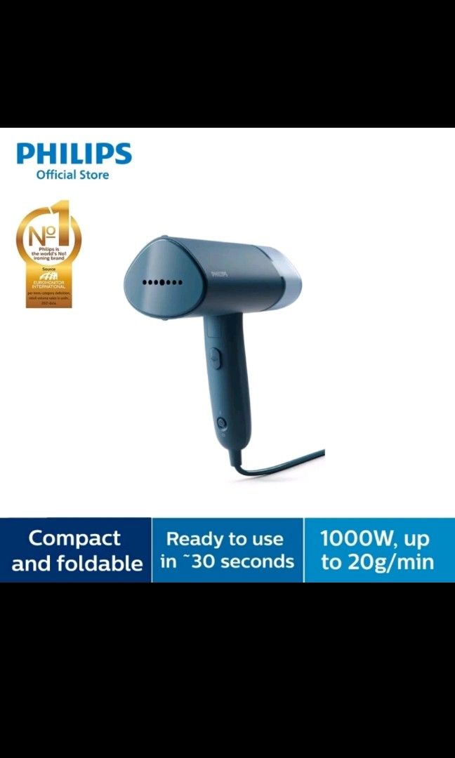 PHILIPS 3000 Series Handheld Garment Steamer STH3000/26, TV & Home