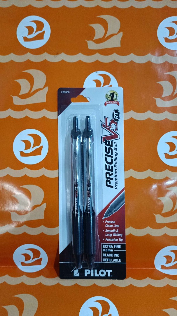 Pilot Precise V5 Retractable Rolling Ball Pens, Extra Fine Point, Assorted  Ink, 8 Count