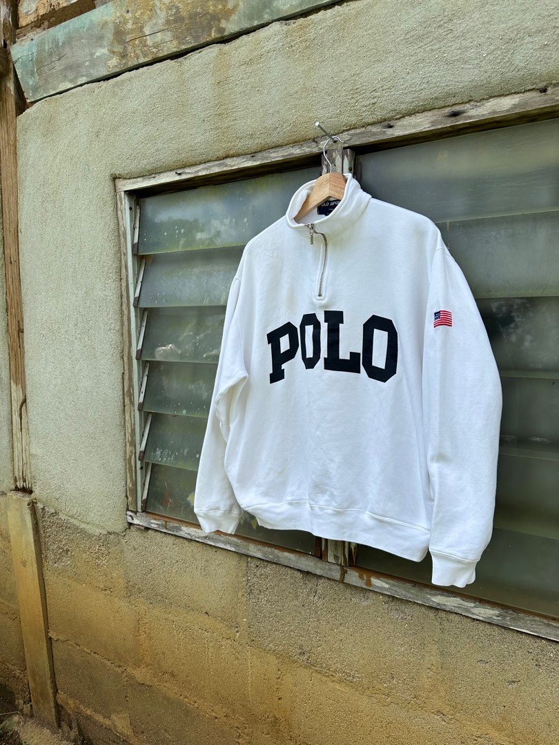 Polo top spellout sweatshirt