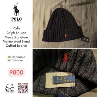 Polo Ralph Lauren Men's Signature Merino Wool Cuffed Beanie