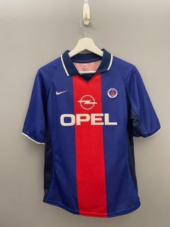 100% Authentic Rare Vintage Nike Ligue One France PSG Opel Blue Home Jersey