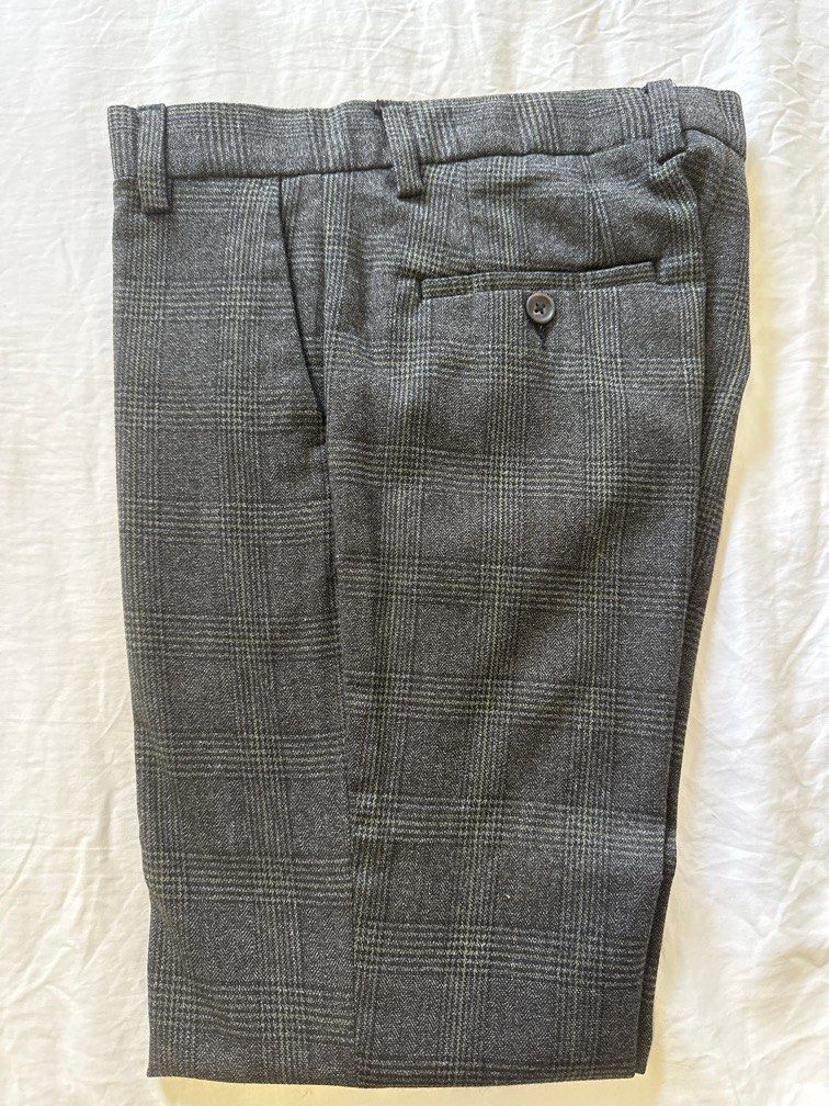 Trousers Pull&bear Smart Checkered Trousers Pull&Bear Wide Leg