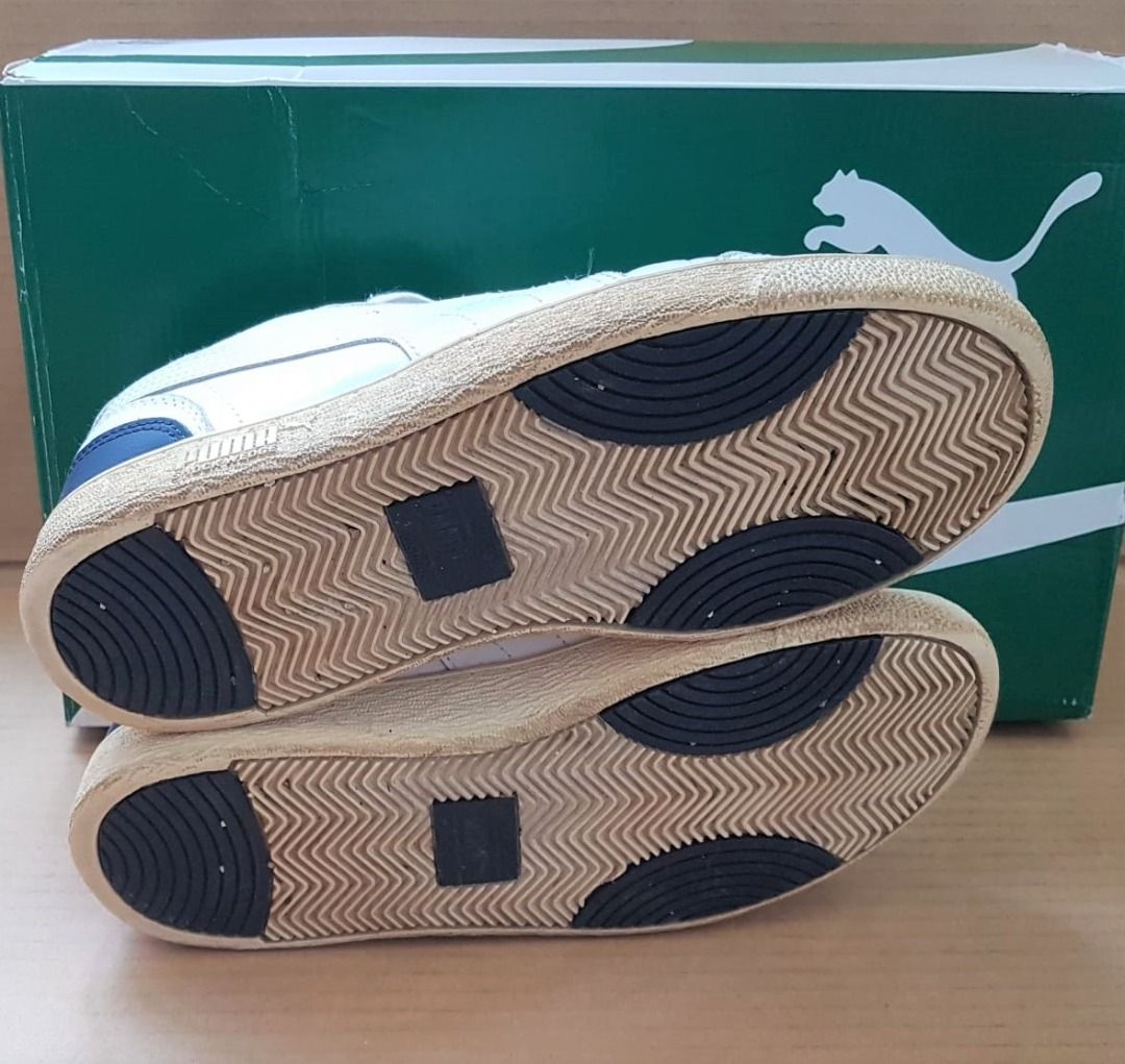 PUMA Designer Sneakers US 9 UK 8 EU 42 PUMA Ralph Sampson Lo White Peacoat Old Skool Cult Streetwear Pop Art Leather Shoes Original