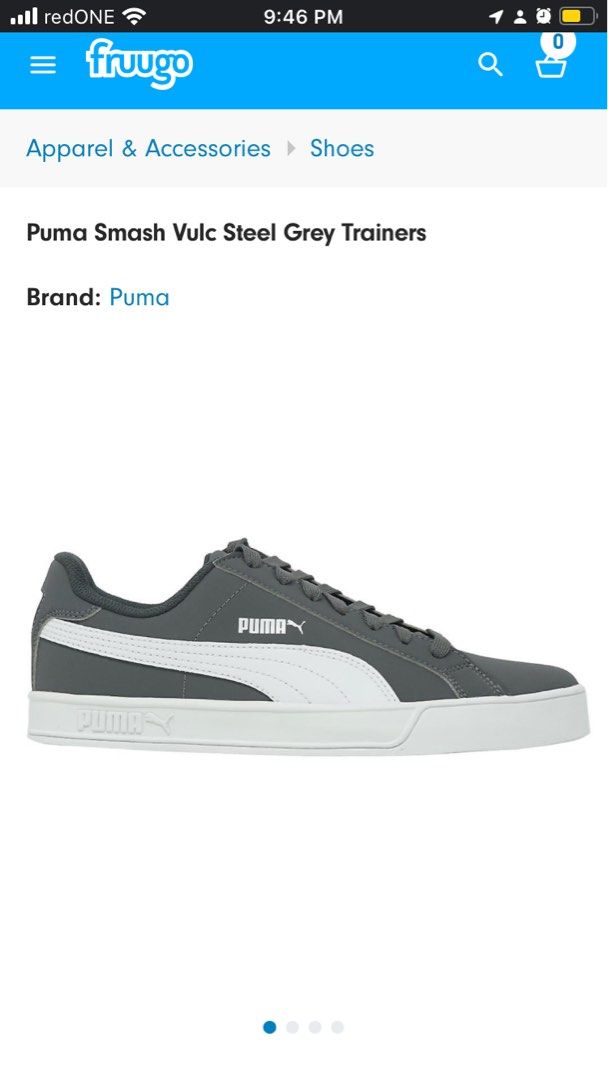 Mens grey best sale puma trainers
