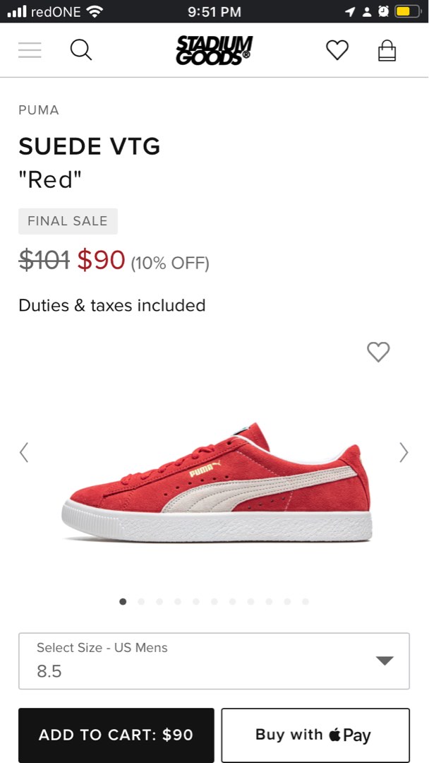 Puma red shoes Women s Fashion Footwear Sneakers on Carousell