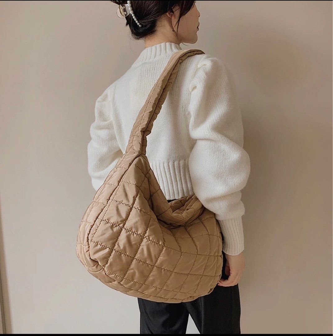 Quilted hobo bag hotsell