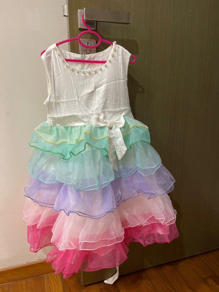 Rainbow party dress sale