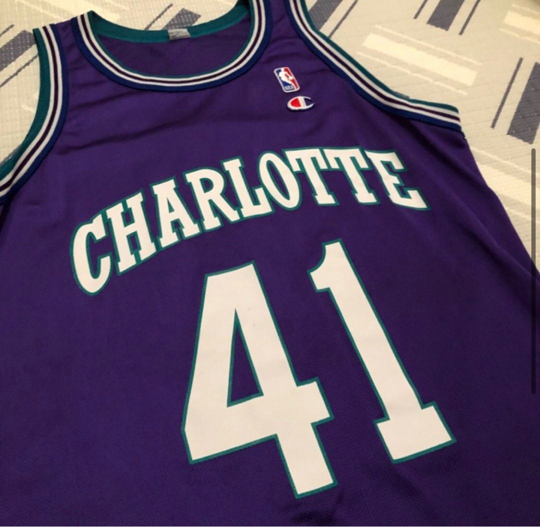 Vintage Charlotte Hornets Basketball-NBA Glen Rice #41 Champion Jersey  Size44