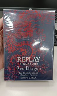 REPLAY Red Dragon 龍蘊茶煙 圖騰 紅龍 男性淡香水 100ml