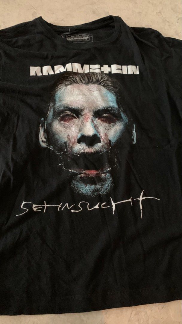 Resized Rammstein official website merchandising tee, Men's Fashion, Tops &  Sets, Tshirts & Polo Shirts on Carousell
