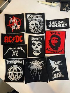 Rock metal band patches