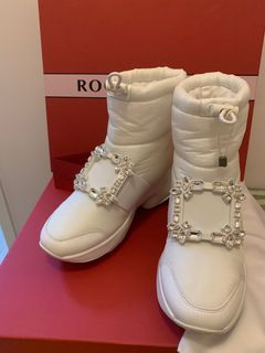Roger VIvian 36 snow boots white 超閃 明星款