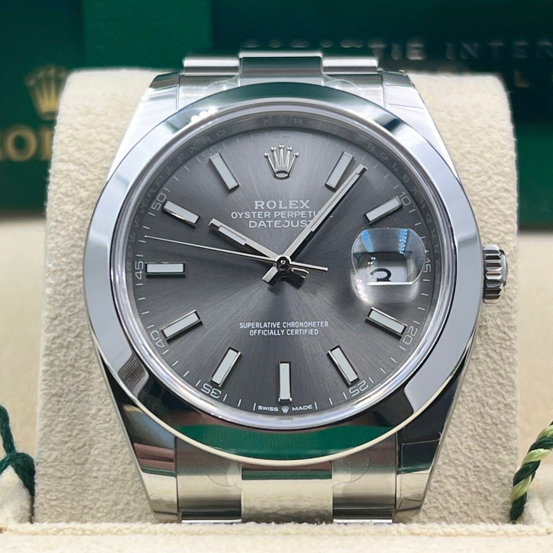 Rolex dj41 sales rhodium