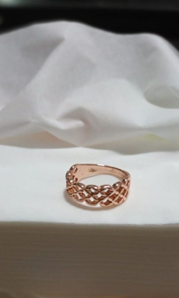 Rose gold ring Women s Fashion Jewelry Organisers Rings on