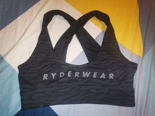 Ryderwear Freestyle Seamless Longline Sports Bra Grey