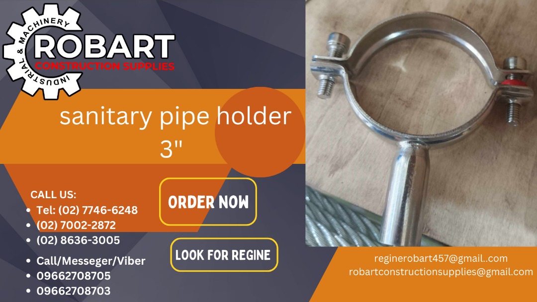 sanitary pipe holder 3", Commercial & Industrial, Construction Tools
