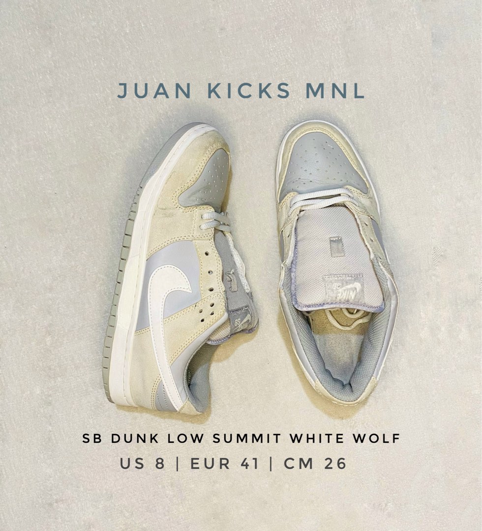 sb dunk low summit white wolf grey