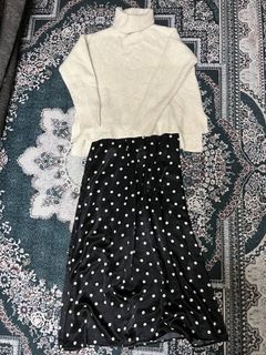 Set Outfit Black White