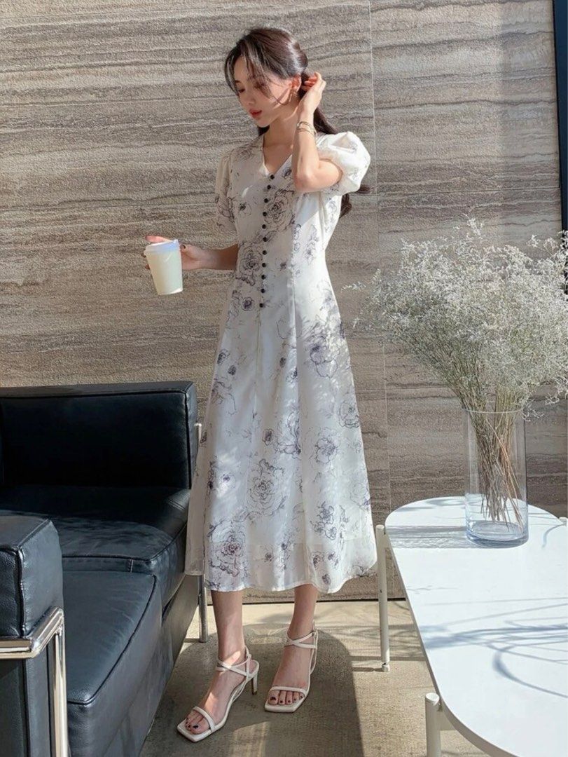 Shein button dress hotsell