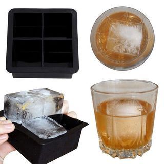 Adoric Silicone Ice Ball Tray, Large Ice Ball Maker Ice Sphere Tray with  Silicone Lid and Mini Funnel Easy Removal for Whiskey Cocktail Bar Party  Home