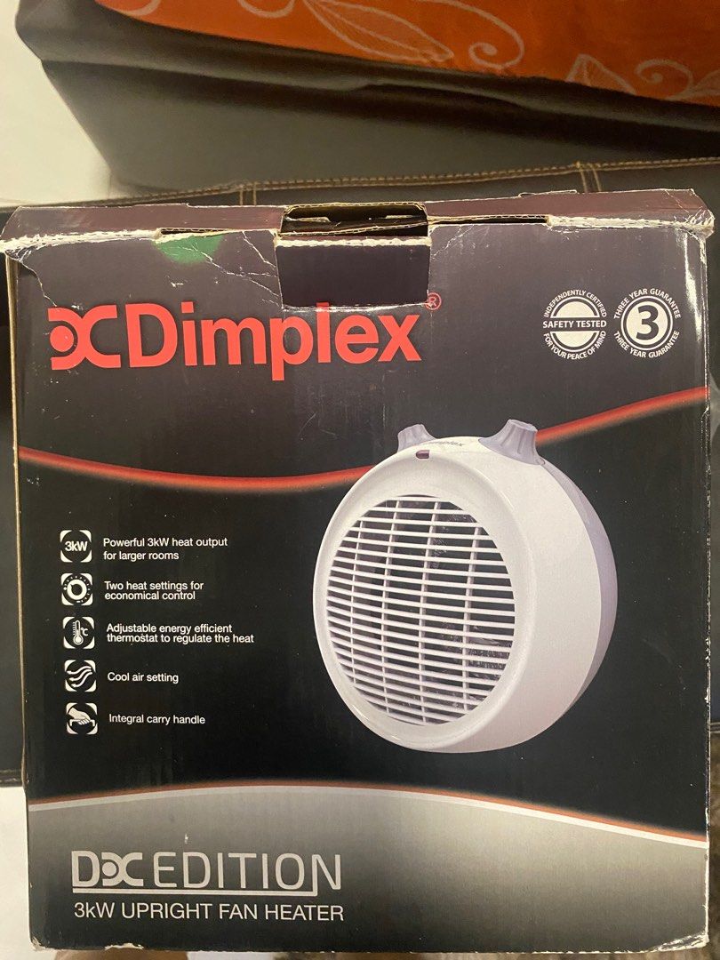 Dimplex 3kW upright fan heater, TV u0026 Home Appliances, Air Conditioners u0026  Heating on Carousell