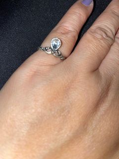 Size 7 teardrop stone ring