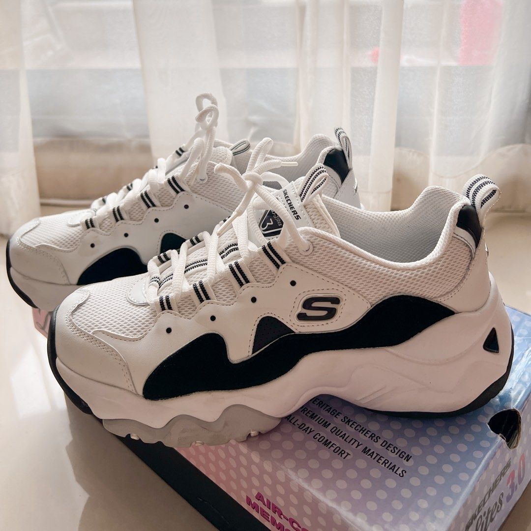 SKECHERS 休閒復古老爹鞋(8.5), 她的時尚, 鞋類, 運動鞋、球鞋在旋轉拍賣