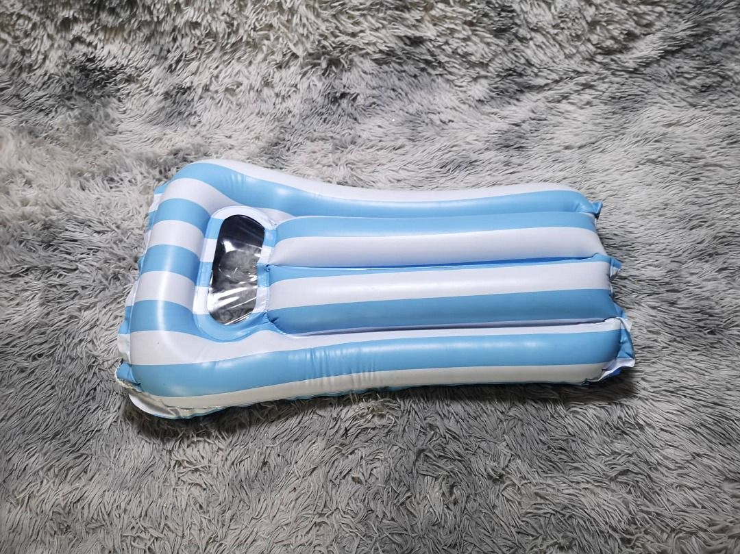 Sky Blue Stripes Inflatable Baby Pool Floats, Everything Else, Others ...
