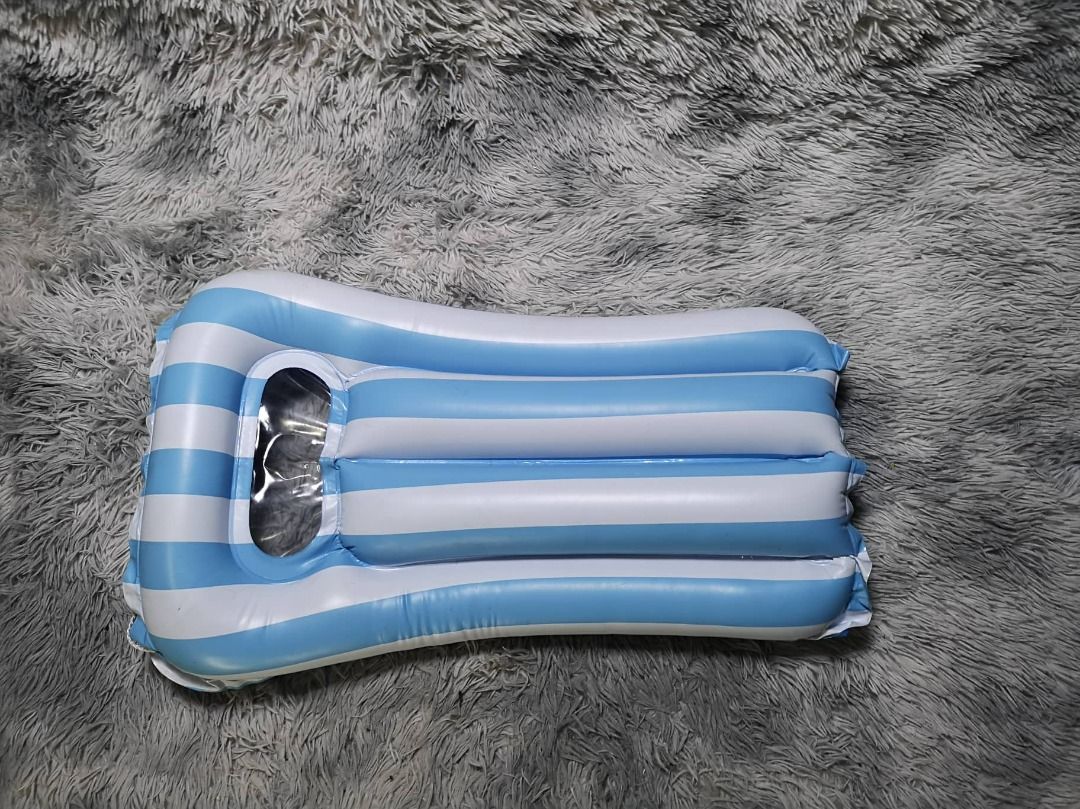 Sky Blue Stripes Inflatable Baby Pool Floats, Everything Else, Others ...