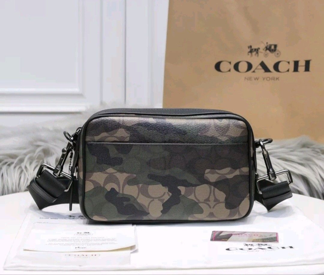 Coach graham tote with camo print store