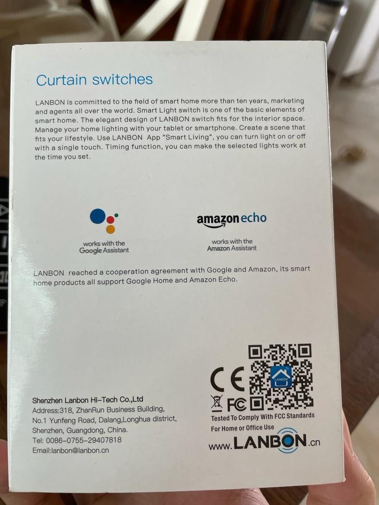 Smart switch (Category: Entertainment Systems & Smart Home Devices) located in Singapore. Submitted by makethisdayy (Listing ID 1255802049, Image 2). Description: Selling 2! 1 With box and 1 without box! Each for $15 Open, Close , Hold feature. Can be used for curtains..