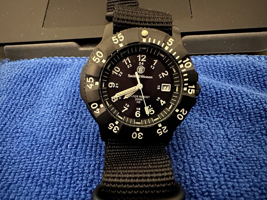 Smith and hotsell wesson tritium watch
