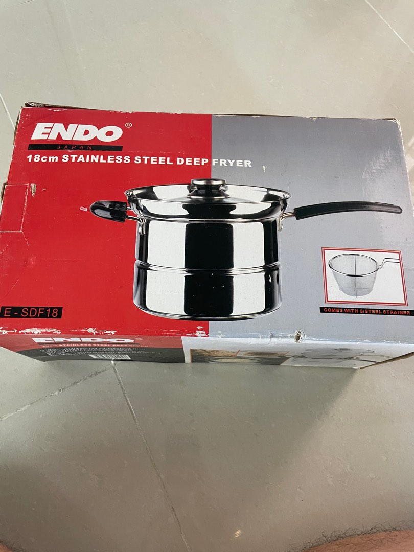 Stainless Steel Deep Fryer, Furniture & Home Living, Kitchenware