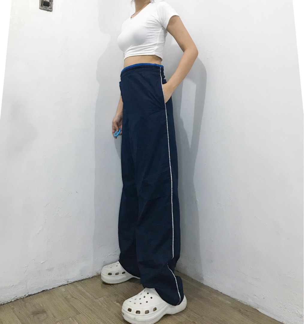 Starter navy blue track pants, Women's Fashion, Bottoms, Other Bottoms