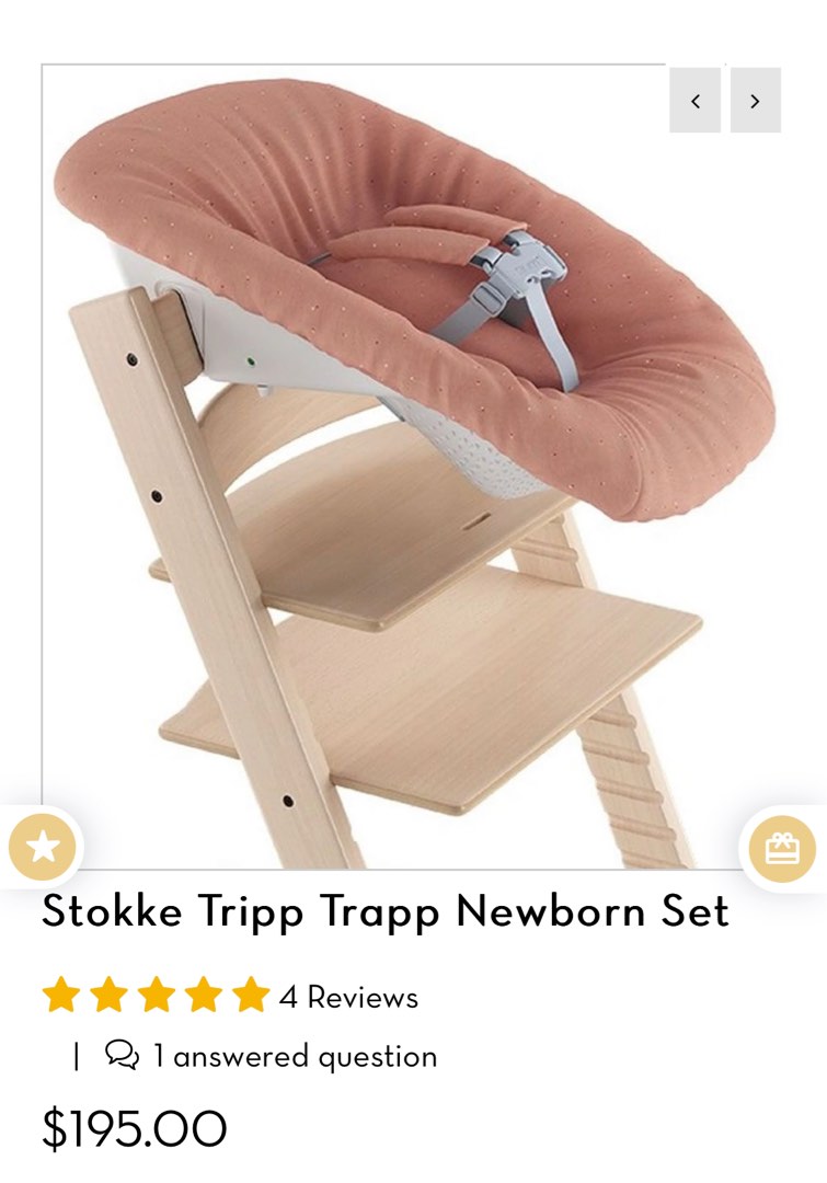 Stokke tripp trapp newborn set coral outlet