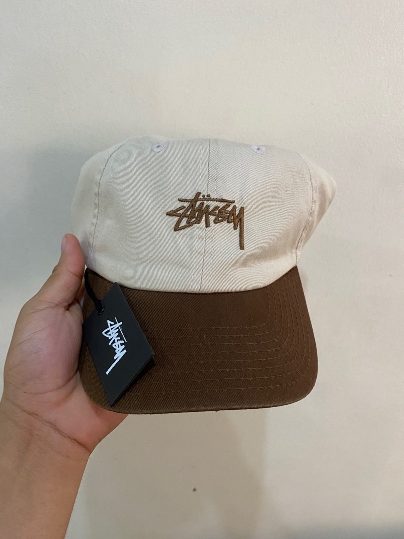 Stussy Low Pro Cap two toned brown, Men's Fashion, Watches ...