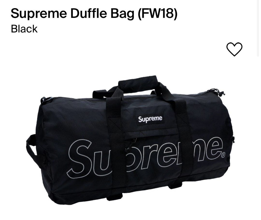 Fw18 supreme duffle bag deals