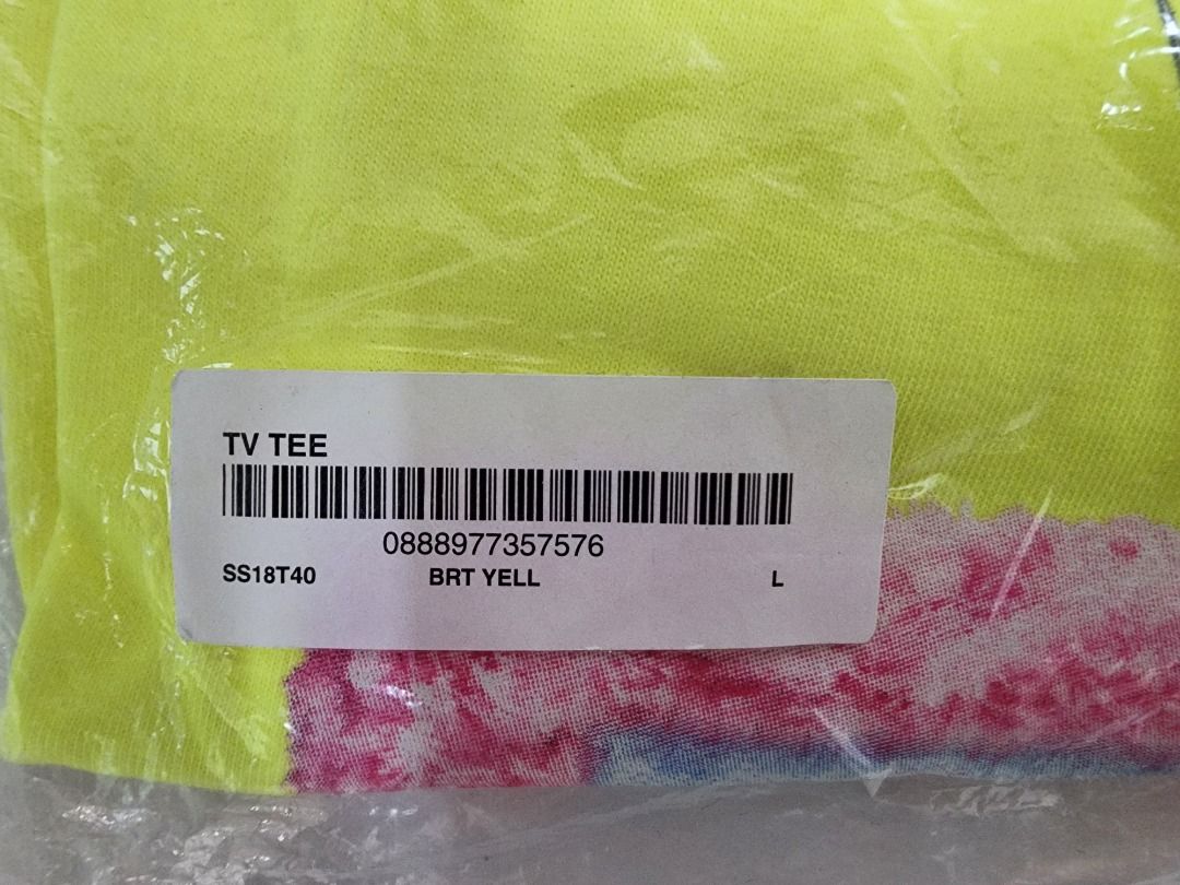 Supreme TV Tee (L size), 男裝, 上身及套裝, T-shirt、恤衫、有領衫