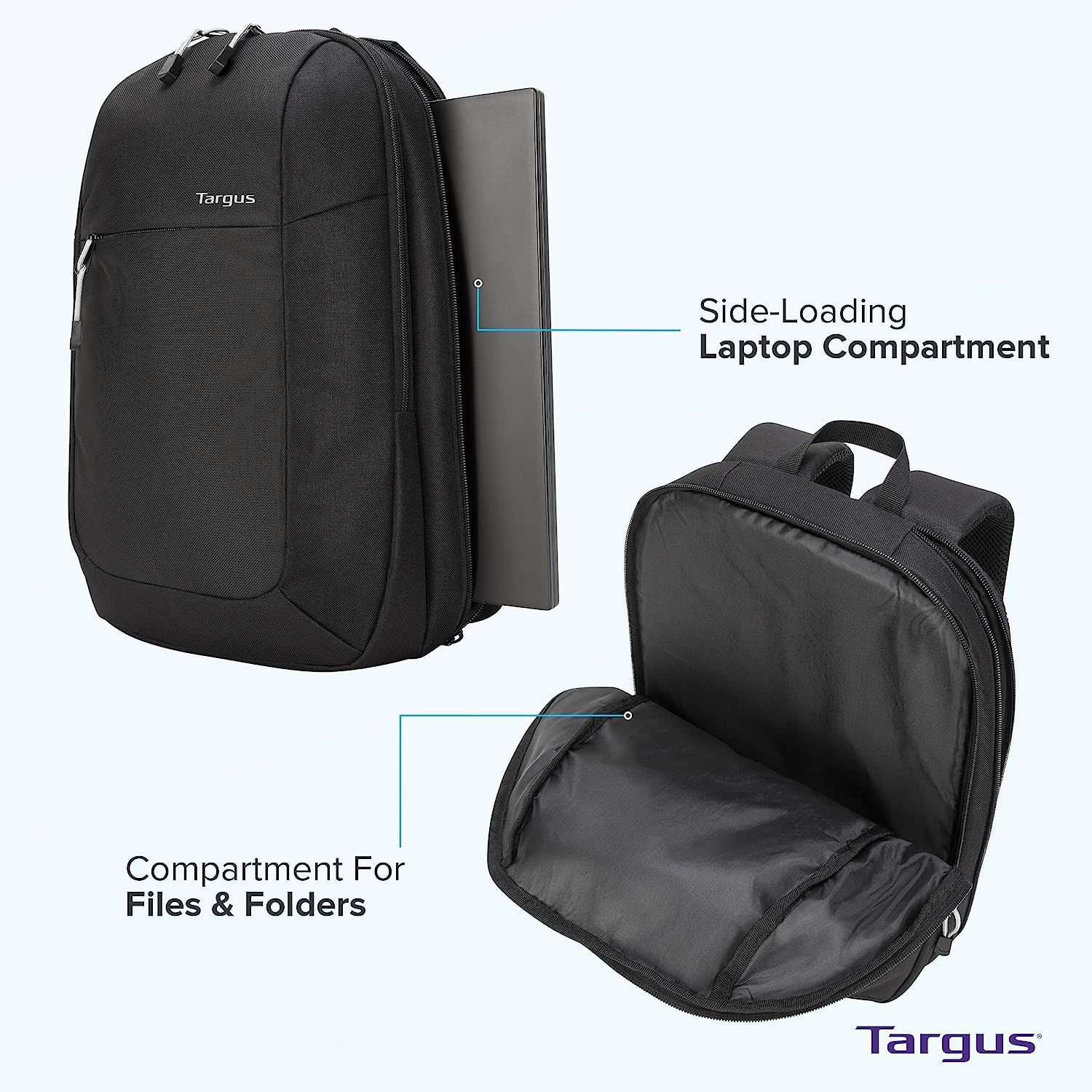 Backpack with side laptop access sale