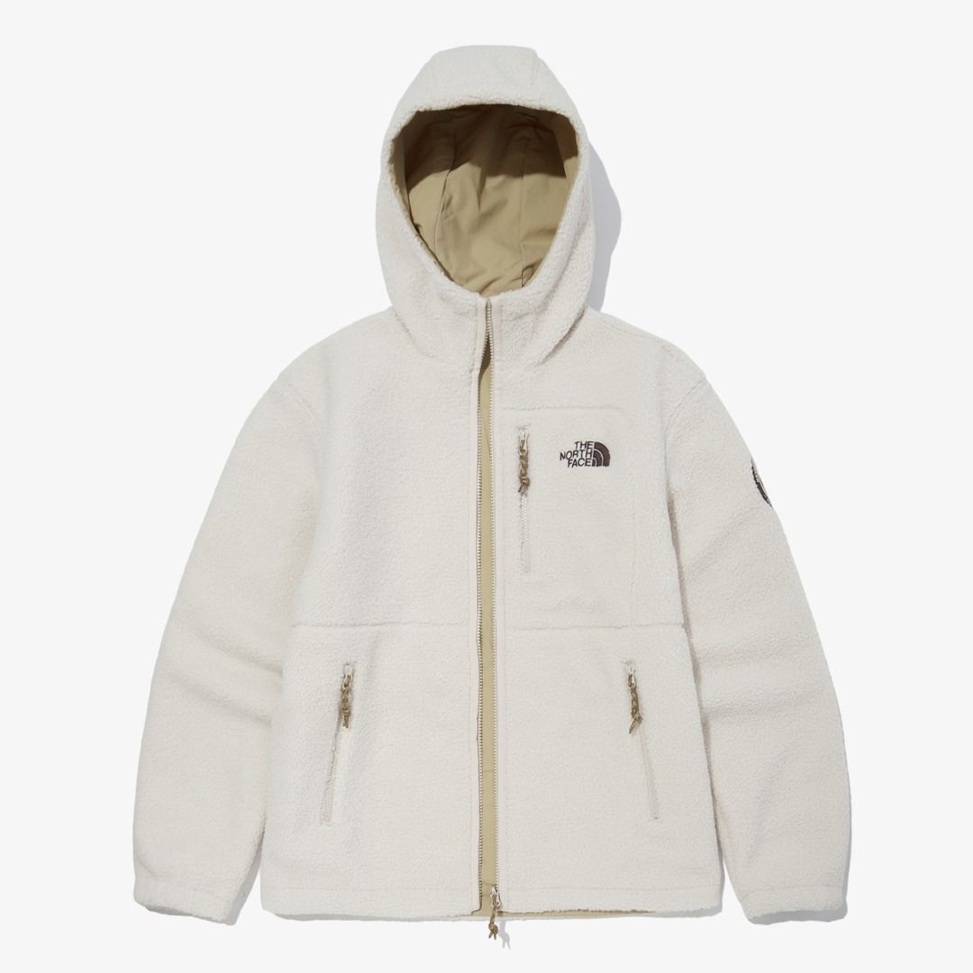 White north face fleece clearance mens