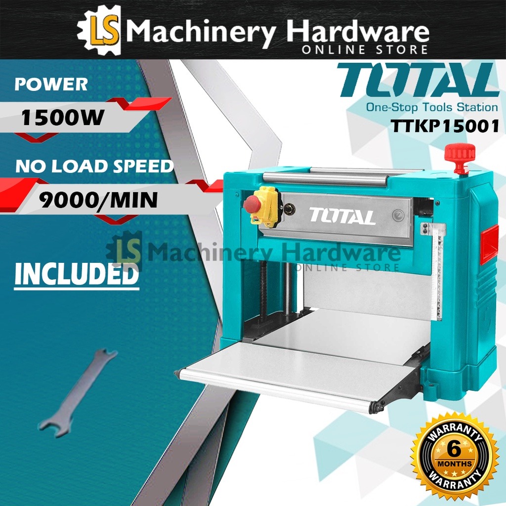 TOTAL Thickness Planer 1500W TTKP15001 6 Months Warranty