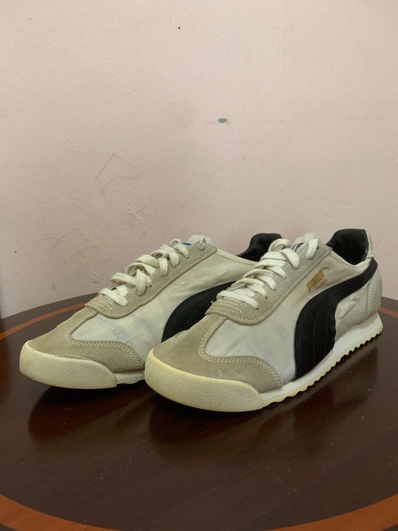 UK 9.5 Puma Rom OG Nylon Whisper White Black
