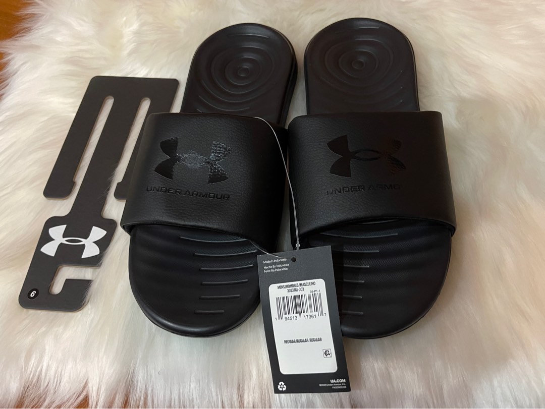 Under Armour Ansa Fix Slides Black Men s Fashion Footwear